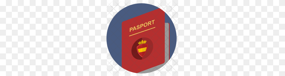 Premium Spain Passport Icon Text, Disk, Document, Id Cards Free Png Download