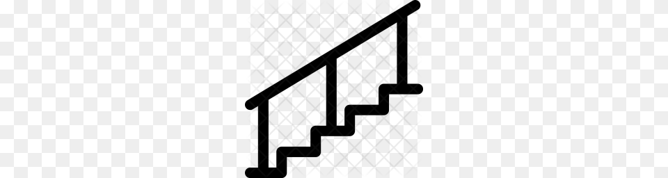 Premium Stairs Up Down Ladder High Climb Icon Download, Pattern Png