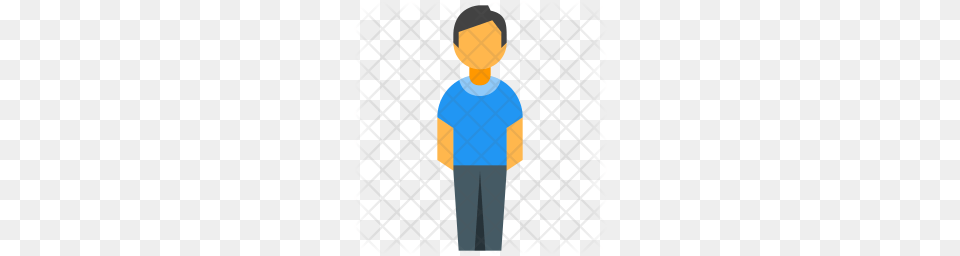 Premium Standing Man Icon Clothing, People, Person, T-shirt Free Png Download
