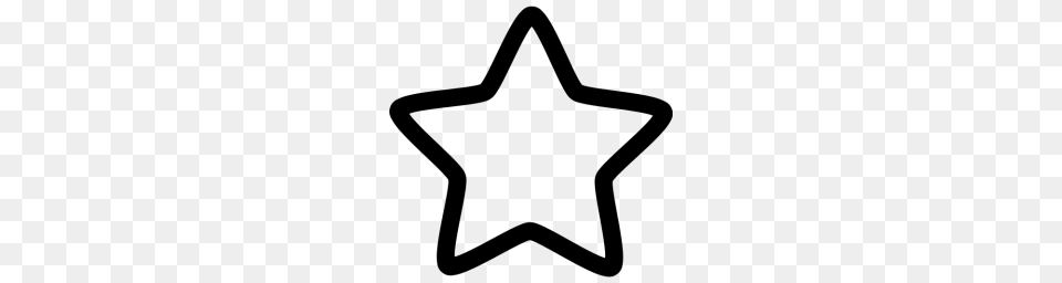 Premium Star Shape Icon Download, Gray Png