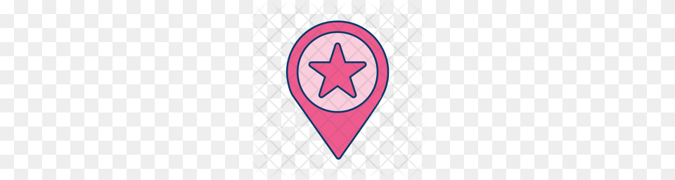 Premium Starred Location Favourite Mapping Pin Gps Pinpoint, Star Symbol, Symbol, First Aid Png