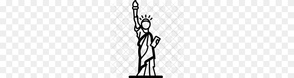 Premium Statue Of Liberty Icon, Pattern Png Image