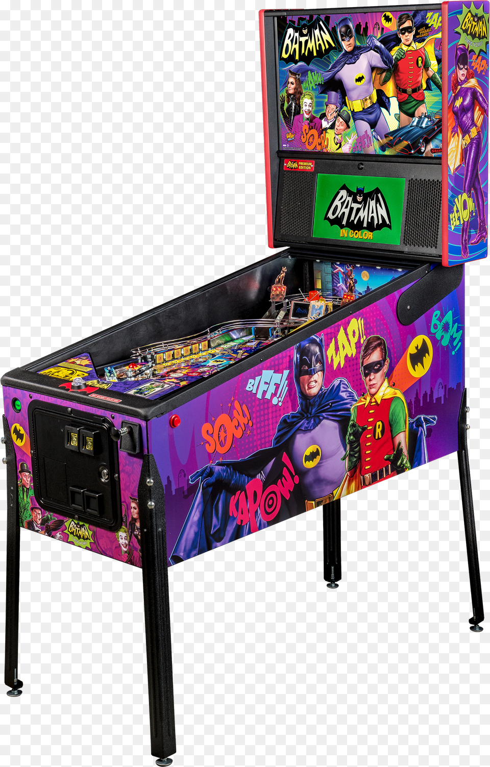 Premium Stern Batman 66 Pinball Png Image