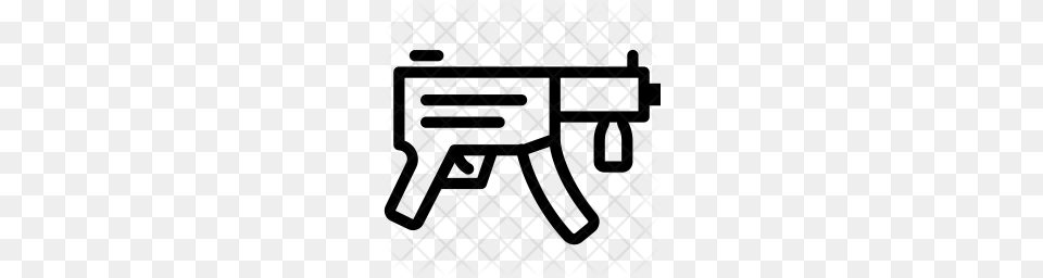 Premium Submachine Gun Icon Download, Pattern, Texture Png
