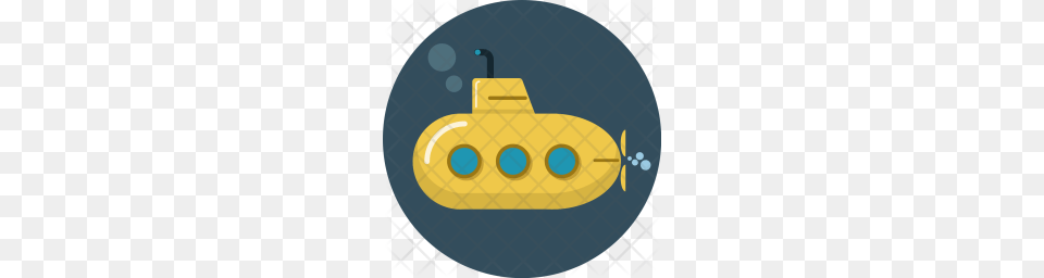 Premium Submarine Sea Ship Underwater Vehicle Spy Icon, Transportation, Disk Free Png