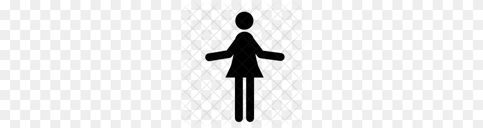 Premium Surprised Woman Icon Silhouette Free Png Download