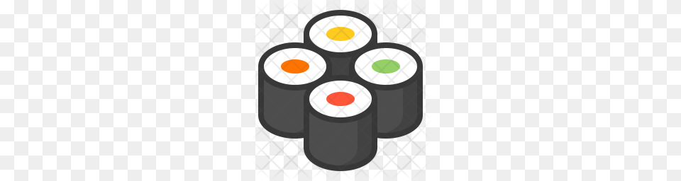 Premium Sushi Roll Icon, Dish, Food, Meal, Disk Free Transparent Png
