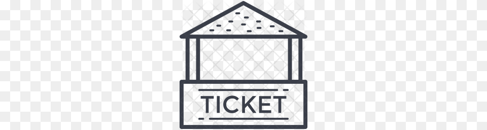 Premium Ticket Booth Icon Gate, Outdoors, Fence Free Png Download