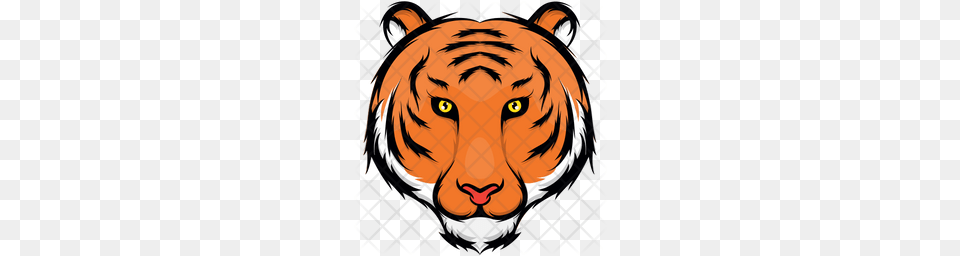 Premium Tiger Cartoon Icon Download, Person, Animal, Lion, Mammal Free Png