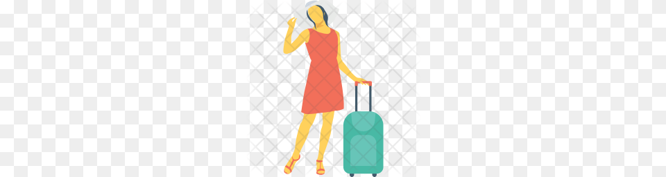 Premium Tourist Icon Baggage, Boy, Child, Male Free Png Download