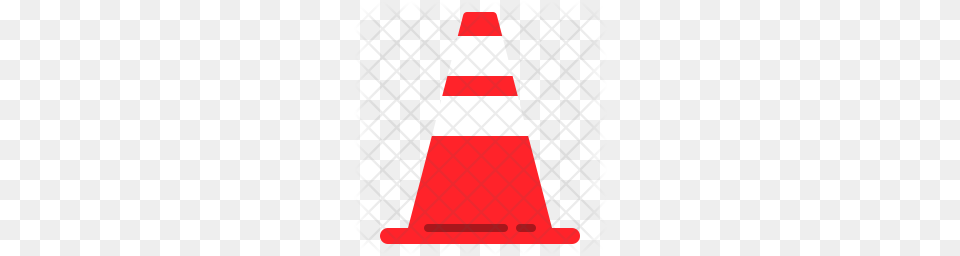 Premium Traffic Cone Icon Download, Fence, Dynamite, Weapon Png Image