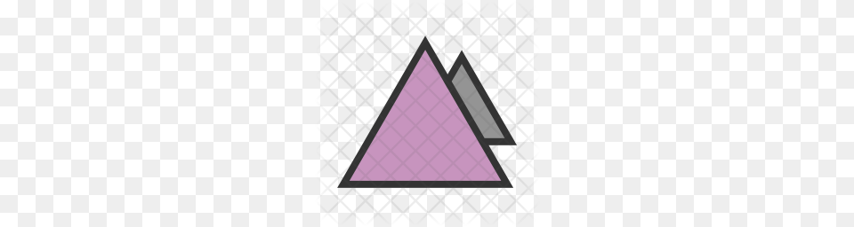 Premium Triangles Icon Download, Triangle, Blackboard Png Image