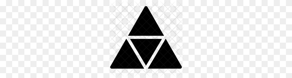Premium Triforce Icon Silhouette, Pattern Free Png Download