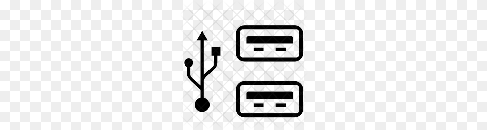 Premium Usb Port Icon Download, Pattern, Home Decor Png Image