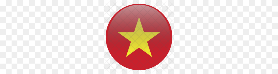 Premium Vietnam Icon Star Symbol, Symbol, Disk Free Png Download