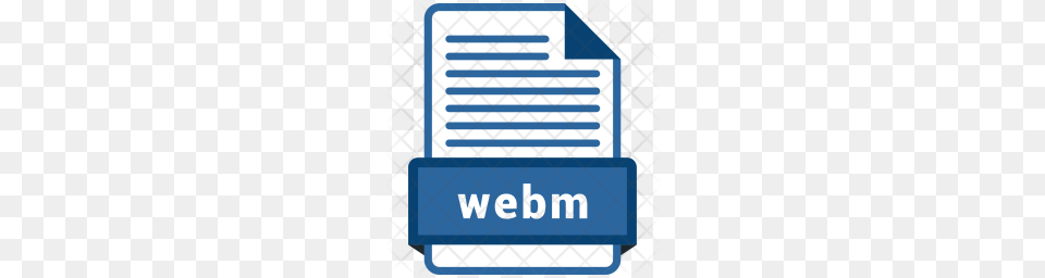 Premium Webm Icon Download, Text Png