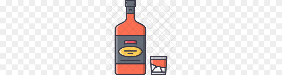Premium Whiskey Bottle Icon Download, Alcohol, Wine, Liquor, Wine Bottle Free Png