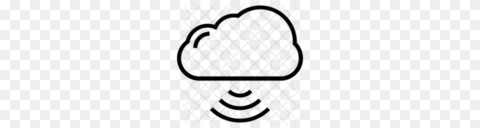 Premium Wifi Cloud Icon Download, Pattern, Home Decor Free Transparent Png