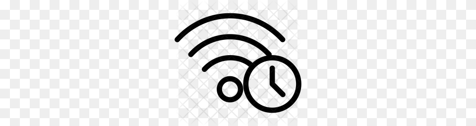 Premium Wifi Delay Icon Download, Pattern, Texture Free Transparent Png