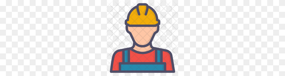 Premium Worker Icon Hardhat, Clothing, Helmet, Glove Free Png Download