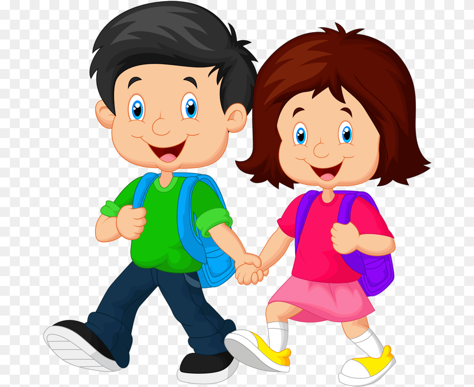 Preobrazovannij Kids Going To School Clipart, Baby, Person, Face, Head Png
