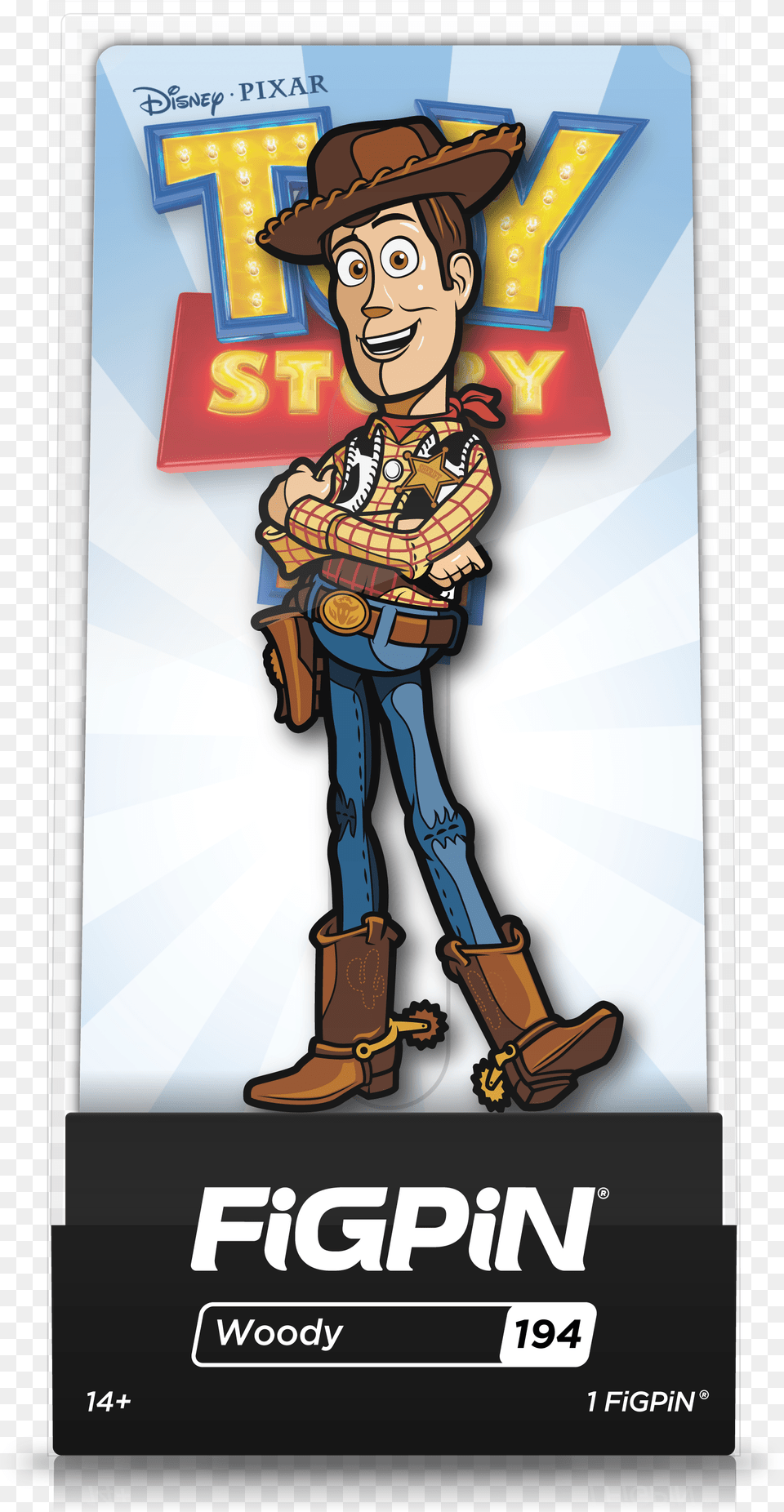 Preorder Figpin Classic Disney Toy Story 4 Woody Figpin Dragon Ball Fighterz, Advertisement, Book, Comics, Poster Png Image
