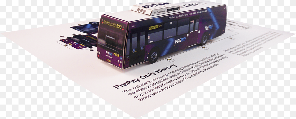 Prepay Volvo Bus Model Car, Advertisement, Transportation, Vehicle, Poster Png Image