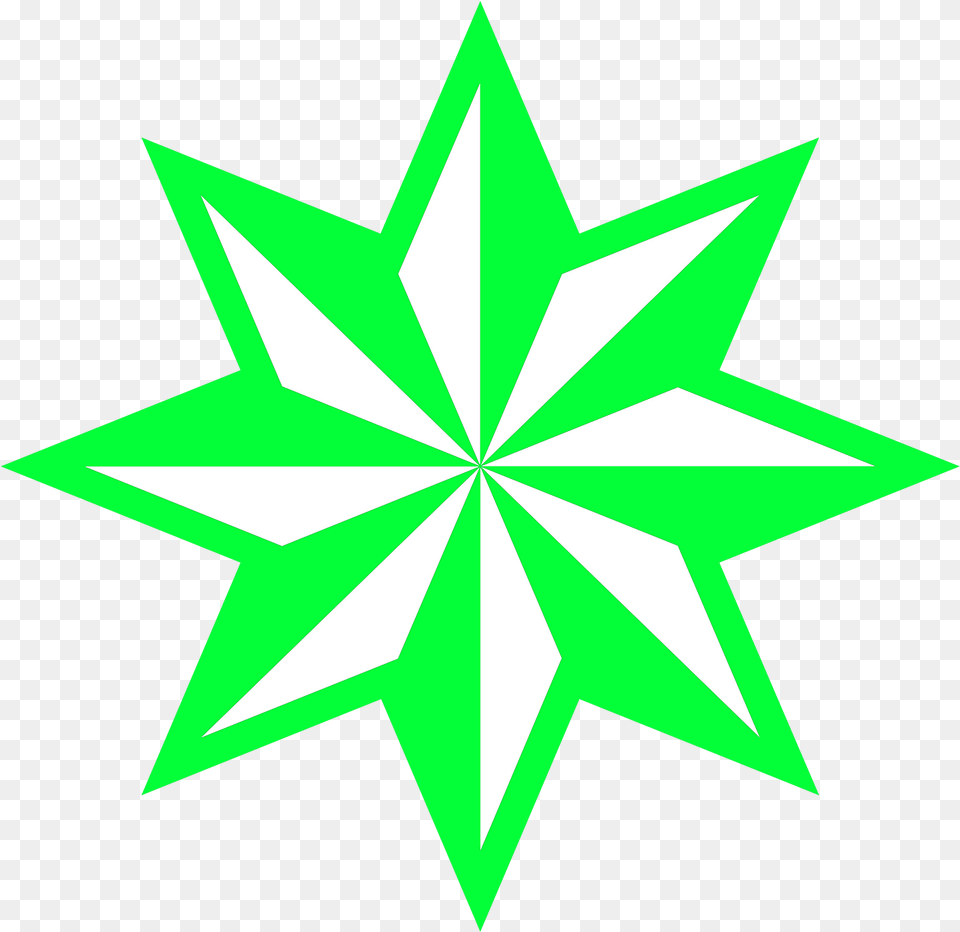 Prepossessing 8 Pointed Star South West Asia Flag, Leaf, Plant, Star Symbol, Symbol Free Png Download