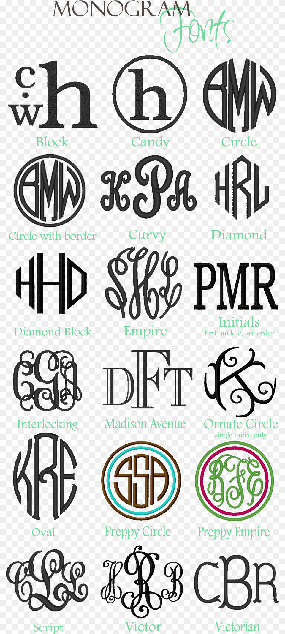 Preppy Monogram Fonts, Text, Alphabet Free Png Download