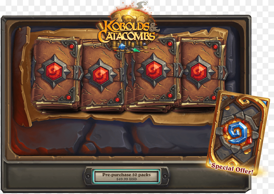 Prepurchase Enus Hs Inblog Ek02 Hearthstone Kobolds And Catacombs Pack, Gambling, Game, Slot Free Transparent Png