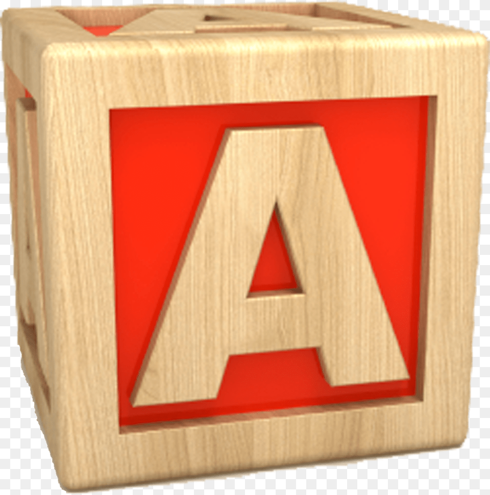 Preschool Clipart Block Letter A In A Box, Mailbox, Crate, Wood Free Png