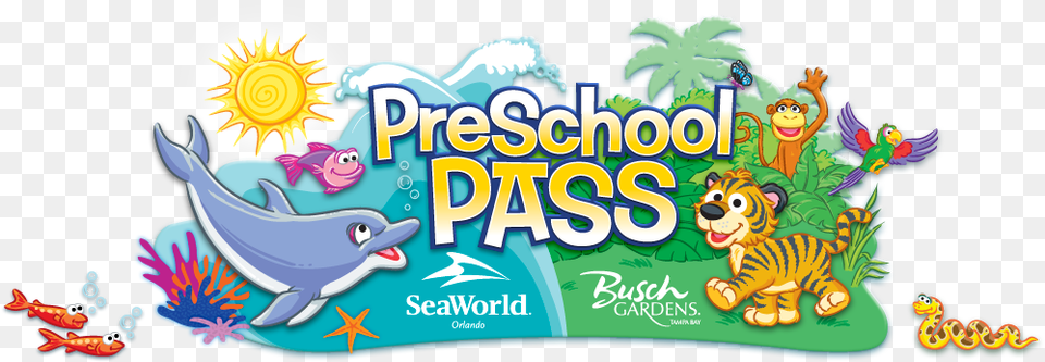 Preschool Pass Admission For Busch Gardens, Animal, Mammal, Tiger, Wildlife Free Transparent Png