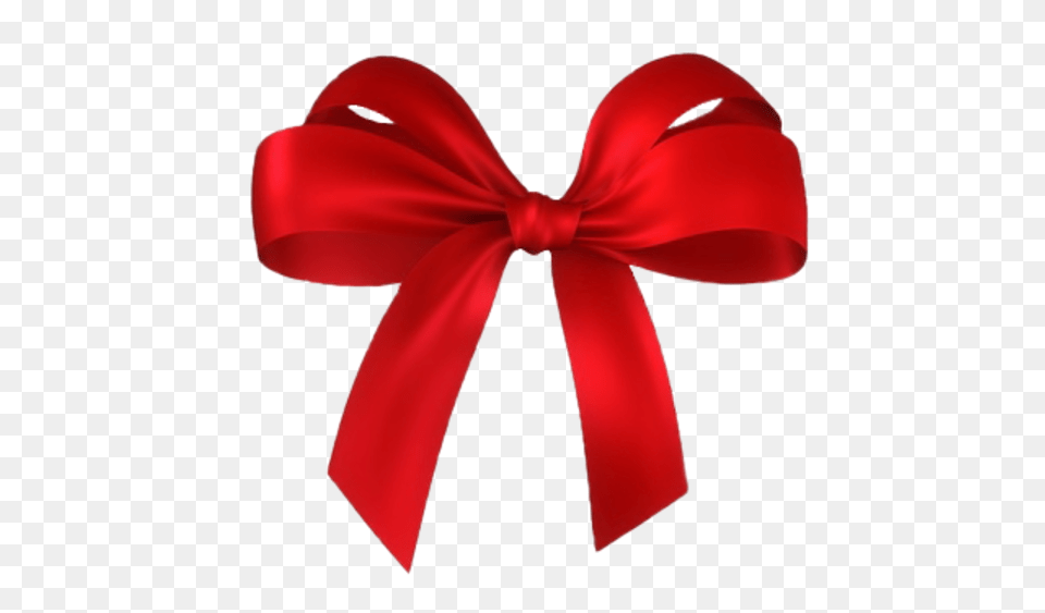 Present Bow Clipart Transparent Background Red Bow, Accessories, Formal Wear, Tie, Appliance Png Image