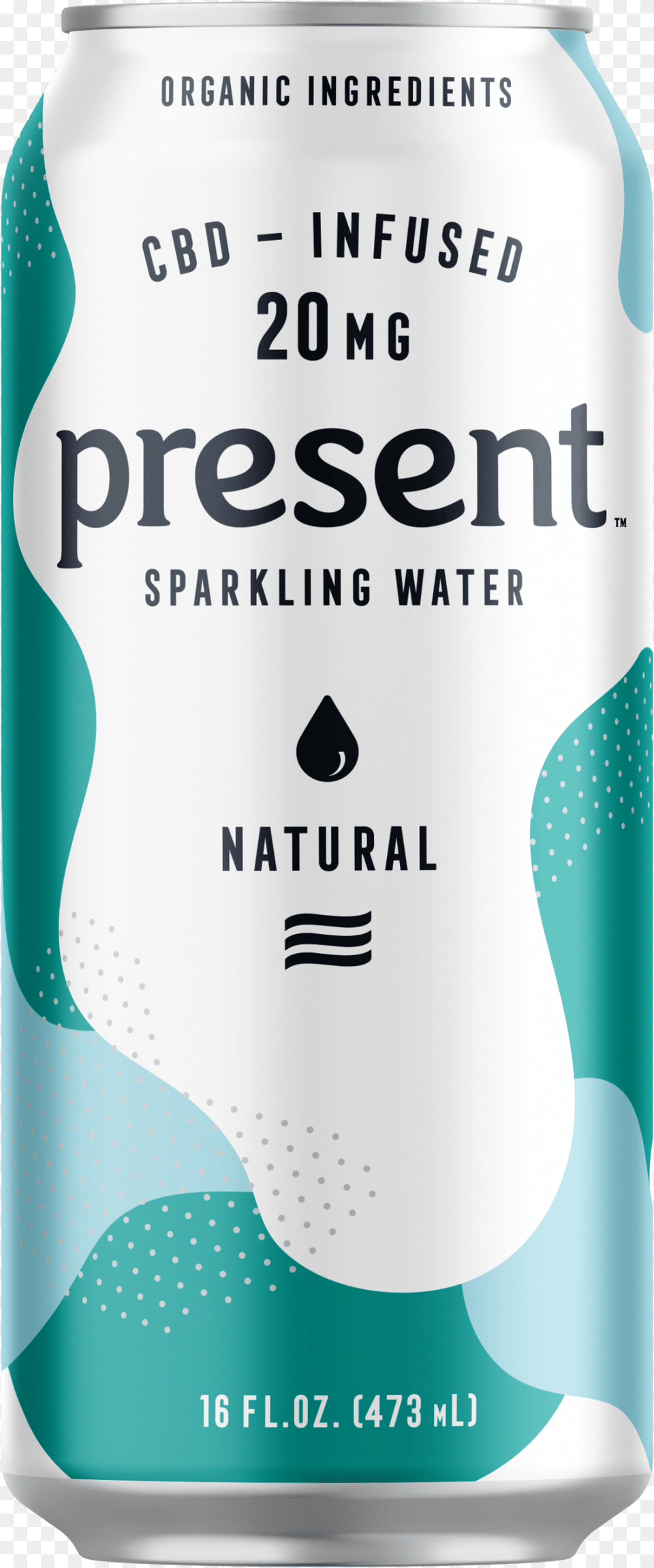 Present Cbd Infused Sparkling Water, Can, Tin, Alcohol, Beer Png