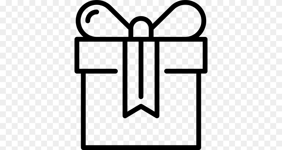 Present Icon, Gray Free Png Download