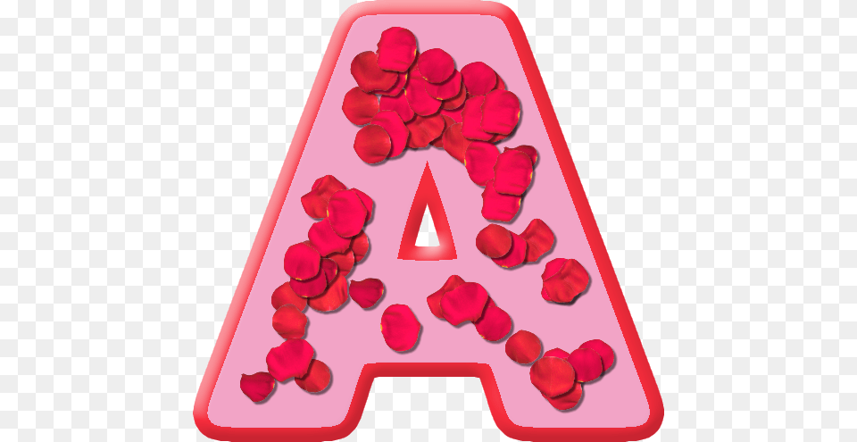 Presentation Alphabets Rose Petals Letter, Flower, Petal, Plant, Symbol Png