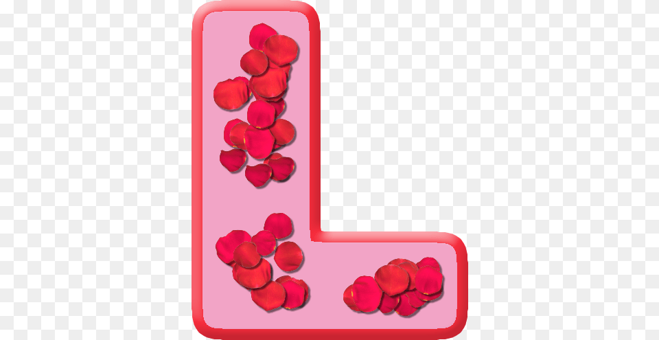 Presentation Alphabets Rose Petals Letter L, Flower, Petal, Plant, Geranium Free Png Download