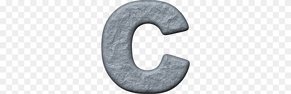 Presentation Alphabets Rough Metal Letter C, Device Png Image