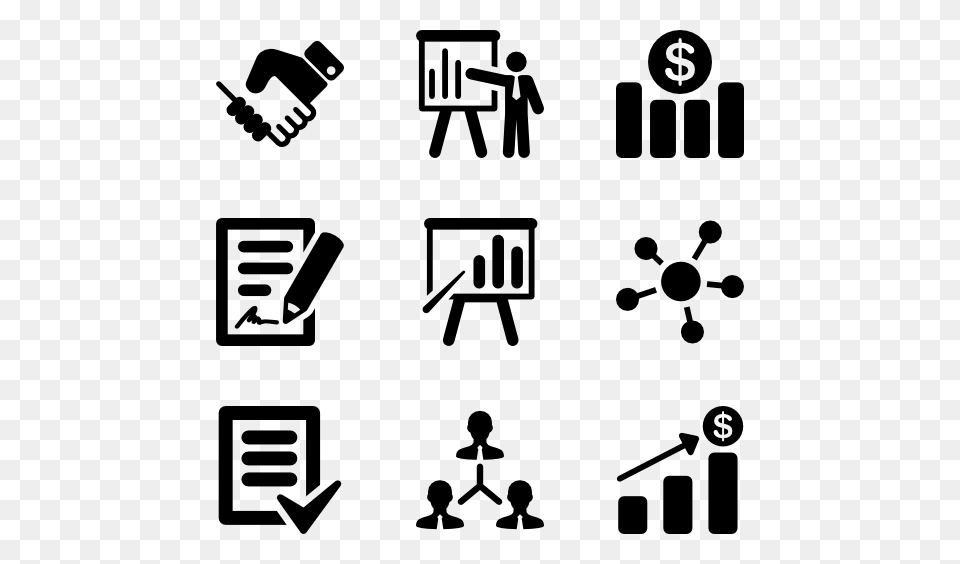 Presentation Icons, Gray Png