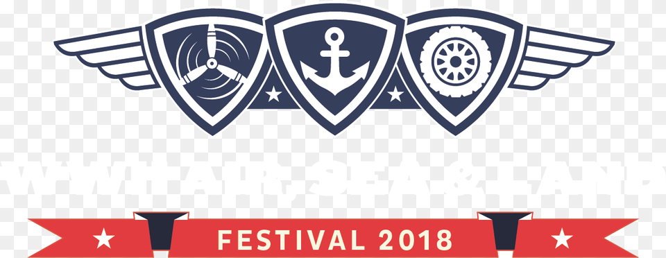 Presented By Air Sea And Land Festival 2018, Logo, Emblem, Symbol, Rocket Png Image