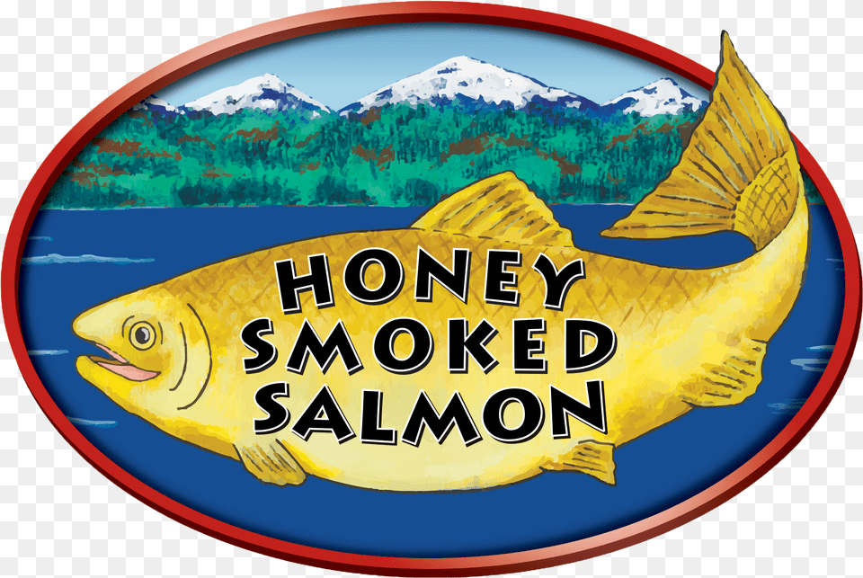 Presented By Honey Smoked Salmon Honey Smoked Salmon Original, Badge, Logo, Symbol, Animal Free Transparent Png
