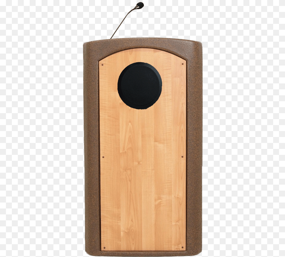 Presenter Podium Lectern With Internal Speaker Podium, Electronics, Wood, Mailbox Free Png Download