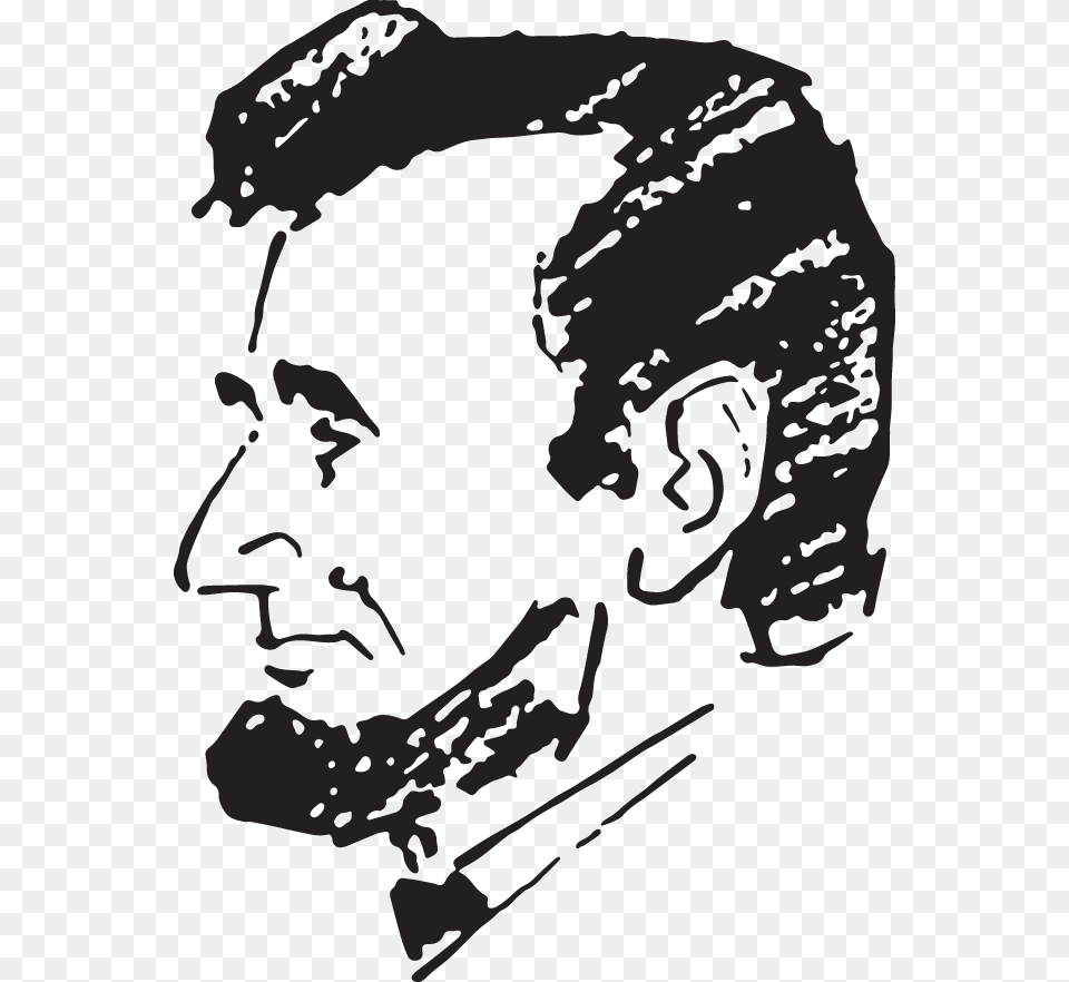 President Abraham Lincoln Art Test, Stencil, Person, Photography, Face Free Png