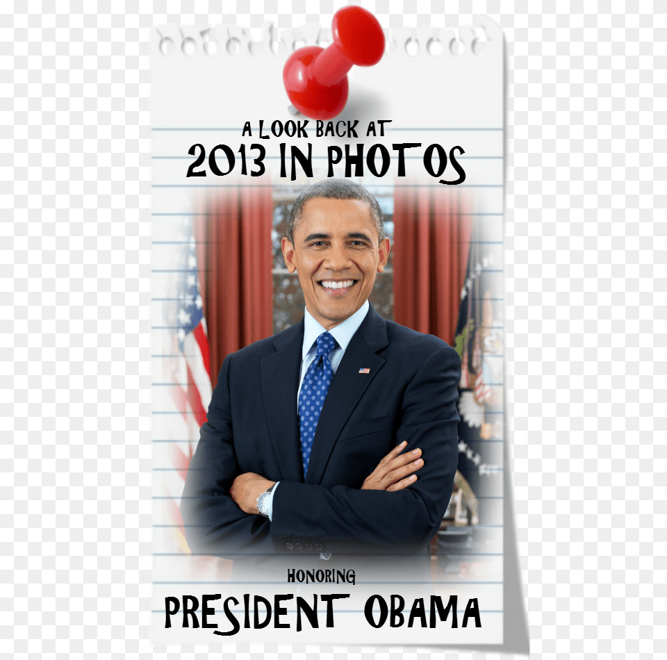 President Barack Obama To Be Honored In The Quot2013 Year End Barack Obama Photo 2nd Term Official Portrait 2013, Poster, Advertisement, Accessories, Person Png Image