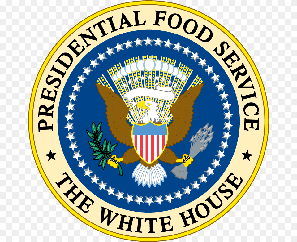 President Food Service The White House Presidential Seal Of The United, Badge, Emblem, Logo, Symbol Free Png
