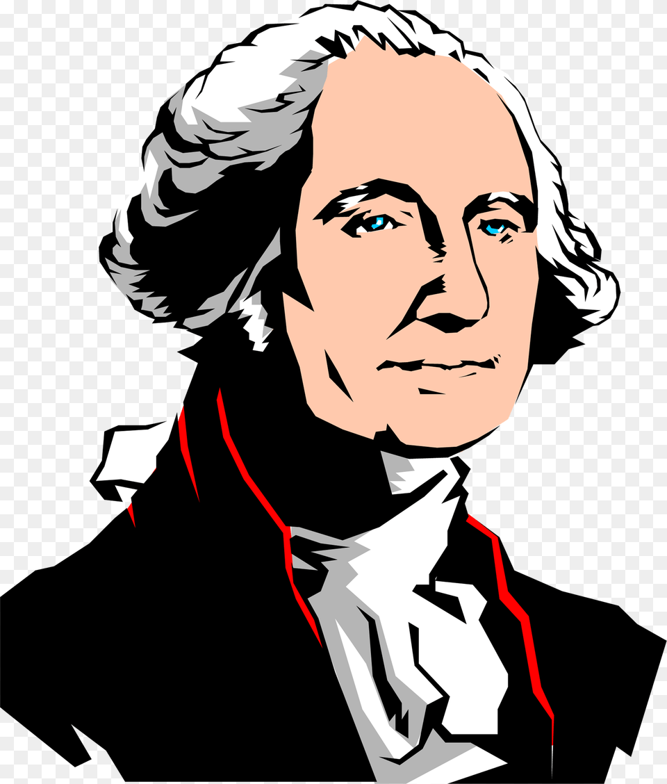 President George Washington Cartoon, Portrait, Face, Photography, Head Free Transparent Png