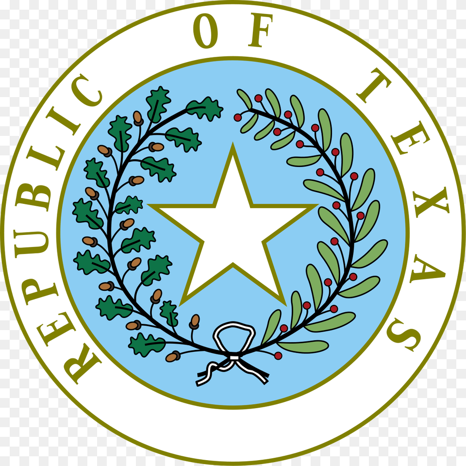 President Of The Republic Of Texas, Symbol, Logo, Disk, Star Symbol Png