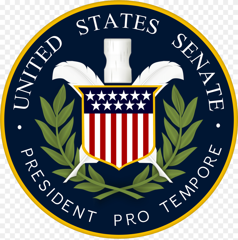 President Pro Tempore Us Senate Seal President Pro Tempore Seal, Emblem, Symbol, Logo Free Png Download