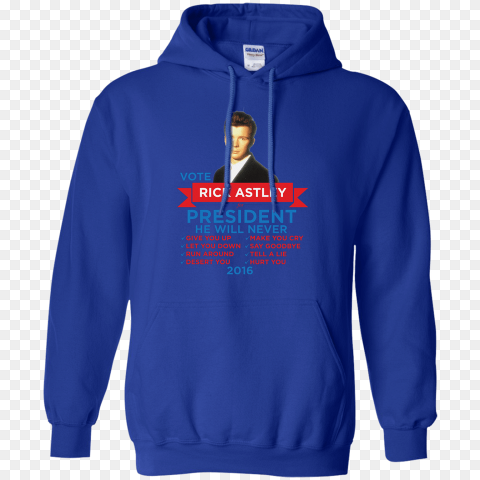 President Rick Astley For Prez Presidentauto, Sweatshirt, Sweater, Knitwear, Hoodie Png