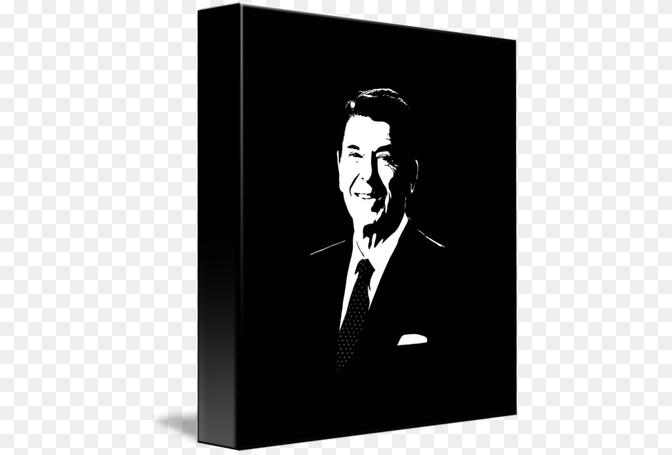 President Ronald Reagan, Stencil, Clothing, Suit, Formal Wear Free Png Download